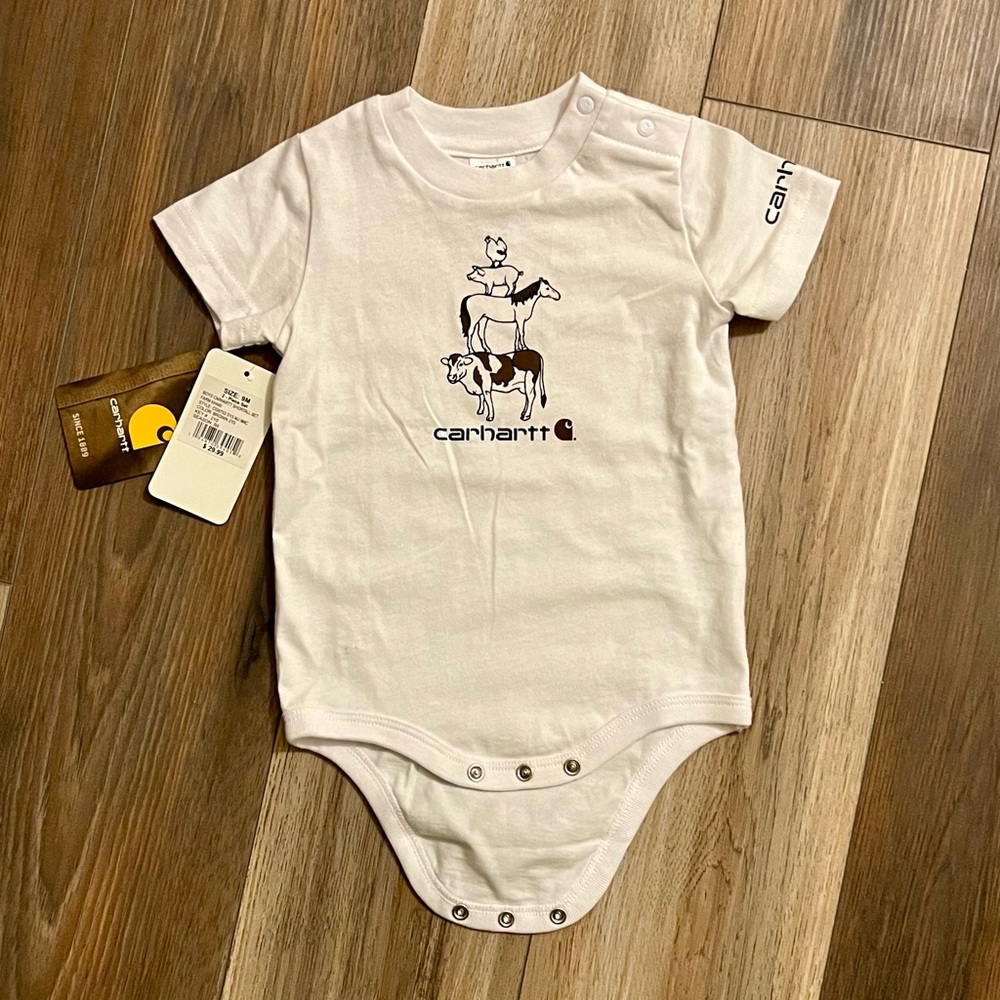 NWT Farm Animals Baby Carhartt Onesie 🐓🐖🐎🐄